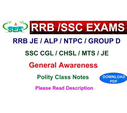 POLITY PDF FOR ALL RRB/SSC EXAMS 